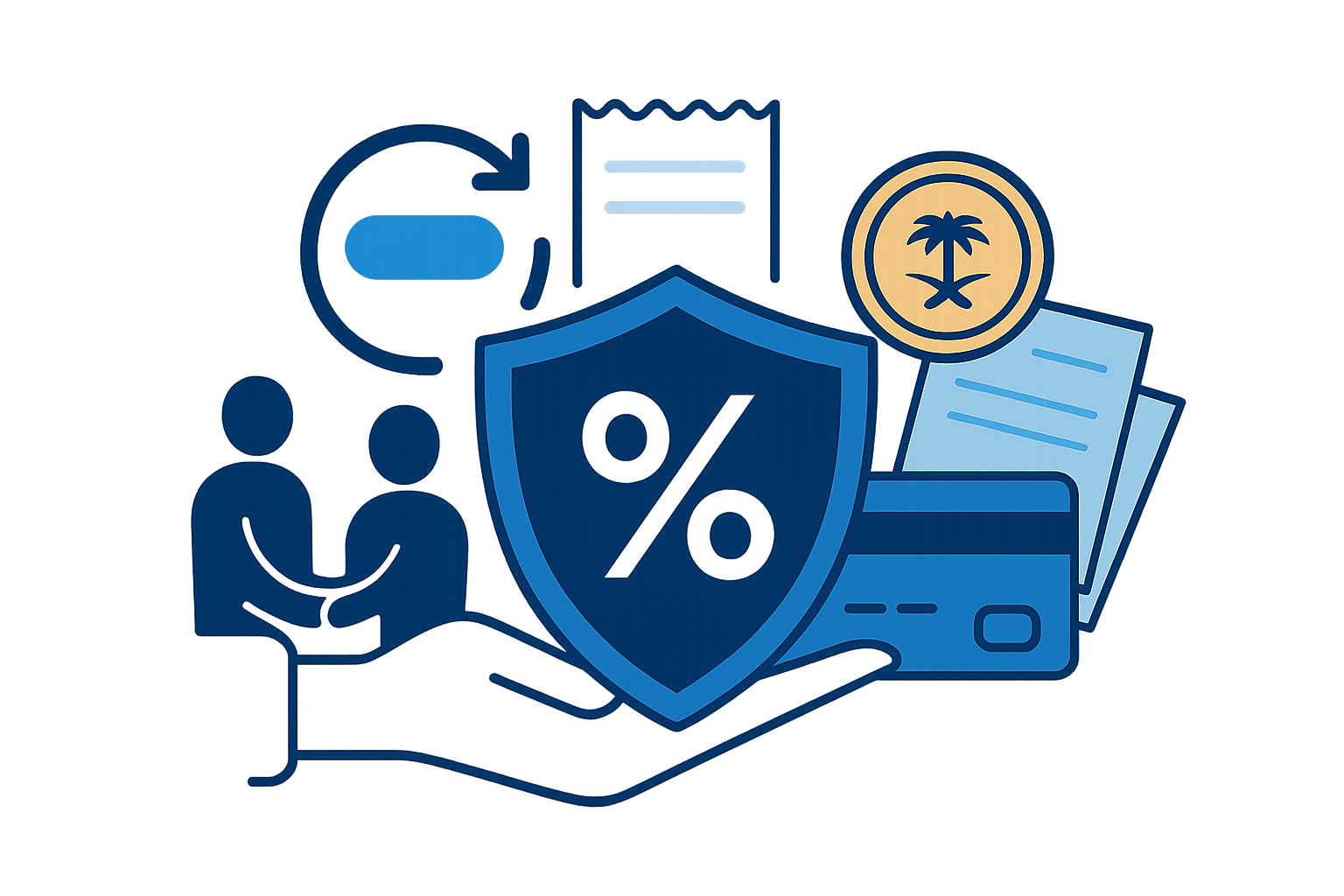 أيقونة ضريبة القيمة المضافة